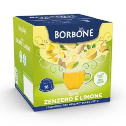 Borbone Tisana Zenzero e Limone Compatibile Dolce Gusto 16 caps