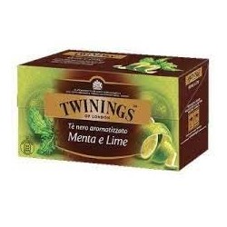 Twinings Tè nero Menta e Lime 25 filtri