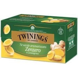 Twinings Tè verde Zenzero e Lemongrass 25 filtri