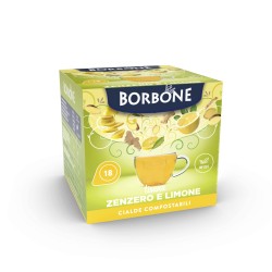 Borbone 18 Cialde Tisana Zenzero e Limone Sistema ESE